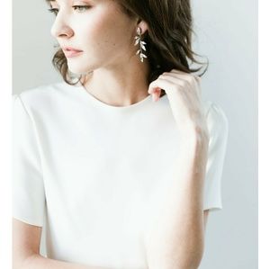 Willow Branch Rhinestone Drop Earrings